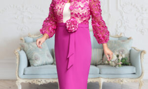 DU671K FUSCIA IVORY