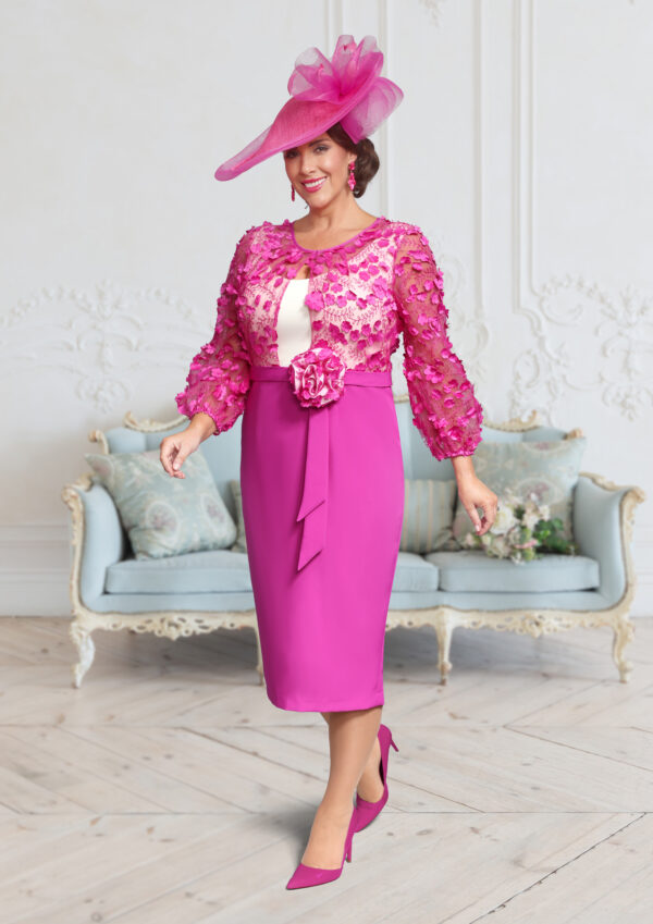 DU671K FUSCIA IVORY